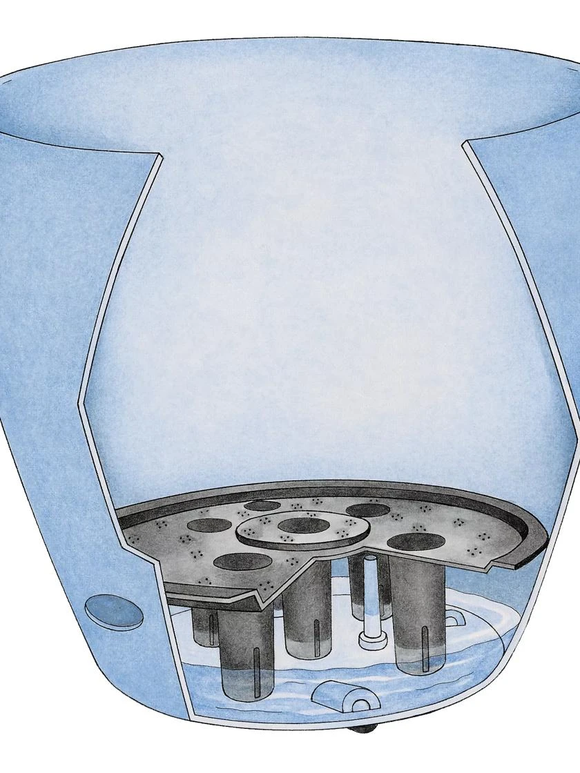 Viva Round Self-Watering Rolling Planter, 14" Diameter - Image 4