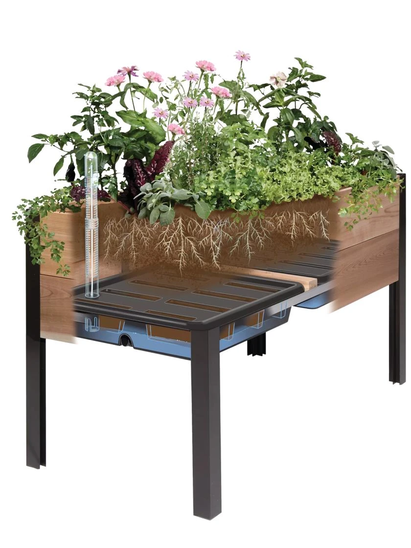 Self-Watering Elevated Planter Box, 2' X 8' - Image 5