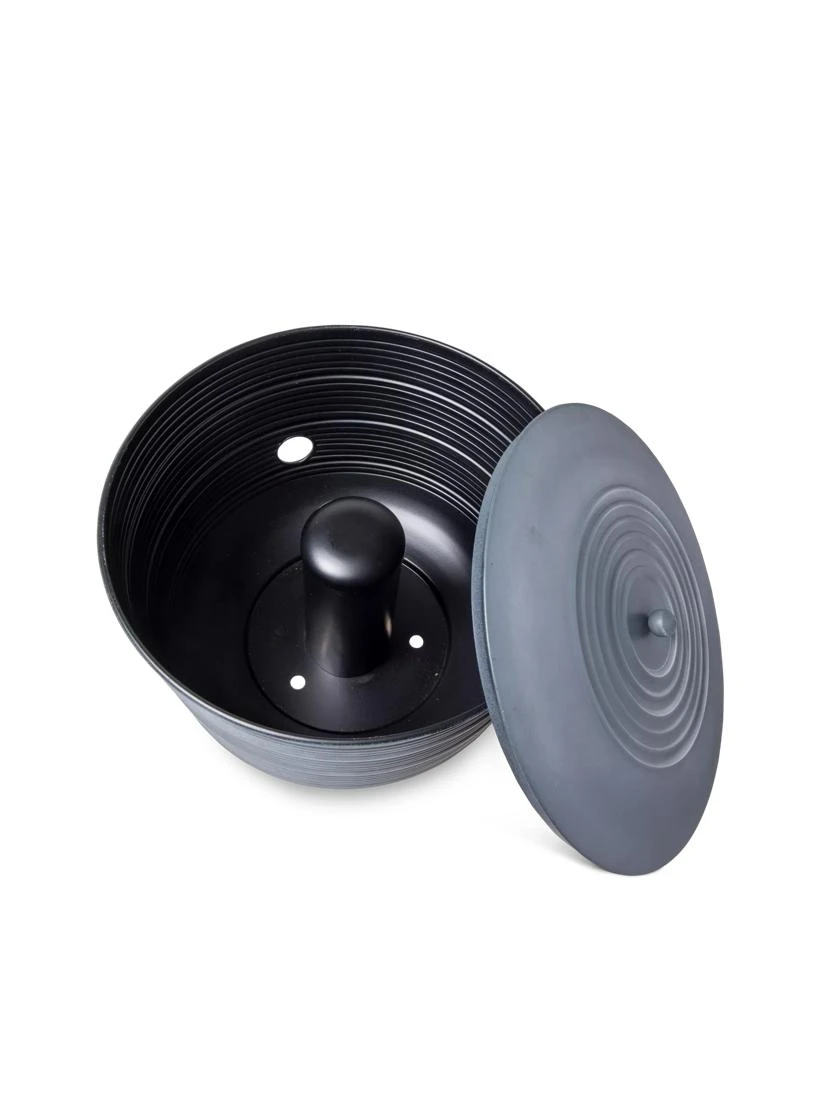 Ribbed Hose Pot With Lid - Image 4